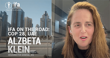 IFA on the Road, COP 28, UAE, Alzbeta Klein