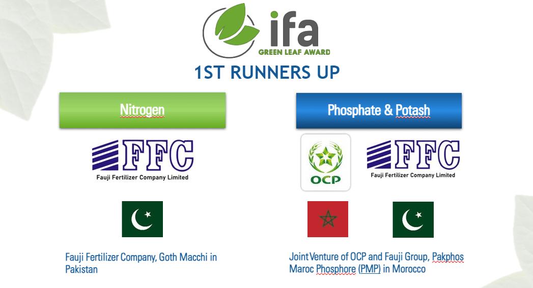 IFA Green Leaf Award 1sr Runners Up, FFC, Pakphos